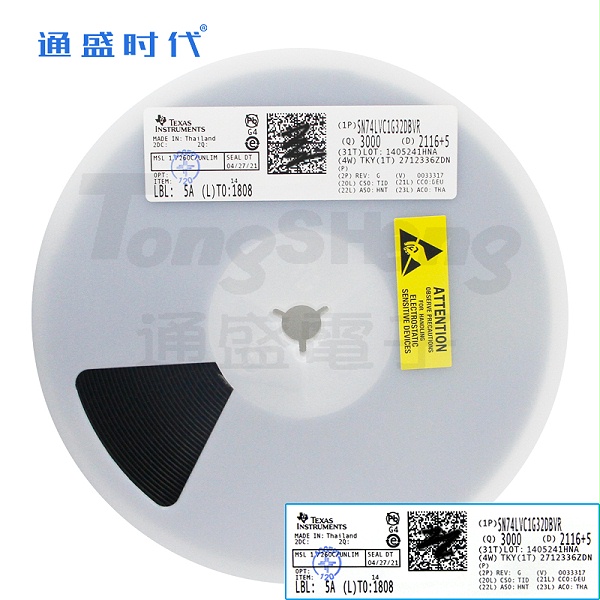 SN74LVC1G32DBVR封装SOT23-5德州仪器TI逻辑门芯片