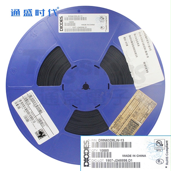 DMN63D8LW-13 SOT323美台DIODES N沟道MOSFET场效应管